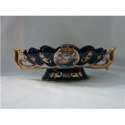 FY166 S?vres FRENCH COBALT BLUE JEWELED VICTORIAN BOWL