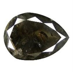 1.32 CT Black Natural Diamond, pear cut MWF66