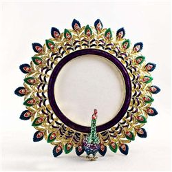 MWF1471 Faberge Photo Frame, Antique Stlye with Swarowski crystals,
