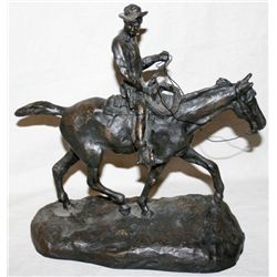 FY176 ORIGINAL (not a copy) CHARLES MARION RUSSELL BRONZ