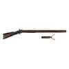 Image 1 : FLINTLOCK RIFLED MUSKET - Flintlock Rifled Musket with .80 cal octagonal 40" bar