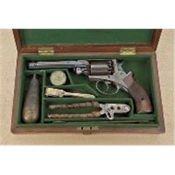Scarce Civil War era Adams patent percussion Navy size revolver, by Mass Arms Co
