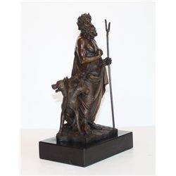 SM311 Superb Bronze Hades and Cerebus, After Chiparus