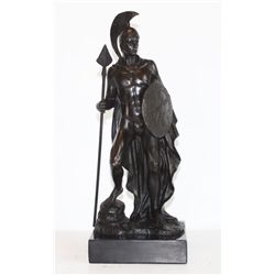 SM300 Excellent Bronze Gladiator, After Rubin, 14"H  x 6 "W x 5"D 12 lbs