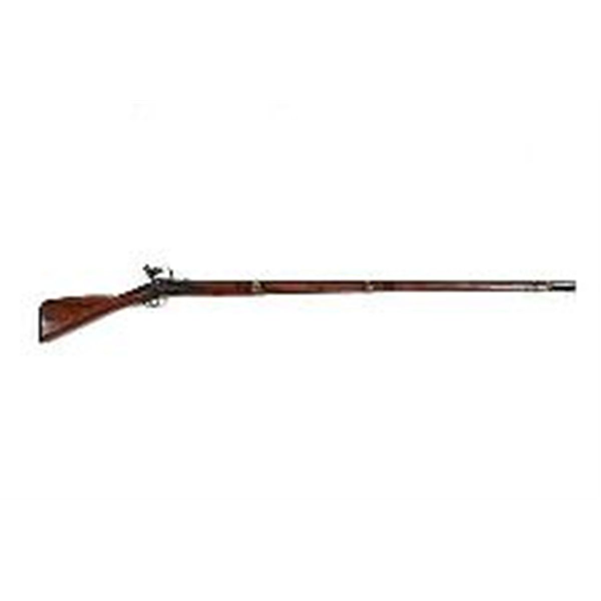 FOWLING PIECE, 18TH C Full length cherry stock flintlock