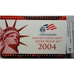 2004 silver proof set, original u.s. mint packaging