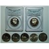 Image 1 : 2 silver Kennedy proof PCGS69DCAM:1999S and 2000S