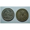 Image 2 : 1854PO w /arrows Seated Liberty half $