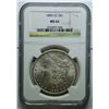 Image 1 : 1885CC  Morgan silver $  NGC62