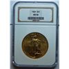 Image 1 : 1924 $20 Gold  NGC64