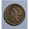 Image 1 : 1892  $5 GOLD XF45