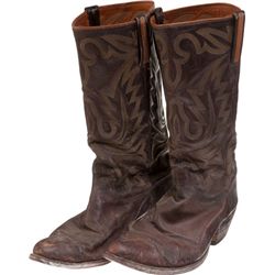 A Pair of Lucchese Cowboy Boots Likely from "True Grit" and "Rooster Cogburn."... (Total: 2  )