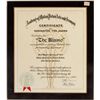 Image 1 : An Academy of Motion Picture Arts and Sciences Certificate of Nomination for "The Alamo."... (Total: