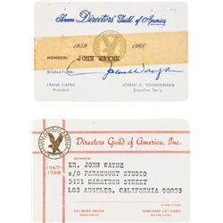 A Signed Directors' Guild of America Membership Card, 1959-1960....