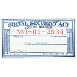 A Social Security Card, 1937.... (Total: 1  )
