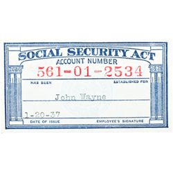 A Social Security Card, 1937.... (Total: 1  )