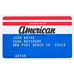 An 'American' ID Card, 1970s.... (Total: 1  )