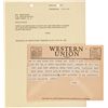 Image 1 : Two John Ford-Related Telegram Receipts, 1950s.... (Total: 1  )