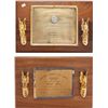 Image 1 : Two Awards, 1950s.... (Total: 2 Items)