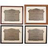 Image 1 : Four Awards, 1950s.... (Total: 4 Items)