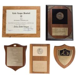 Five 'Little League' Awards, 1960s-1970s.... (Total: 7 Items)