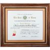 Image 1 : A 'Texas' Certificate, 1979.... (Total: 2 Items)