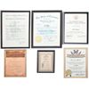 Image 1 : Six Certificates, 1970s.... (Total: 6 Items)