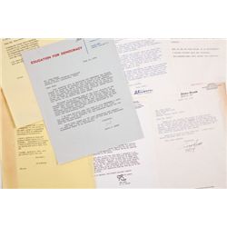 Four Politician Signed Letters, 1970s.... (Total: 1  )