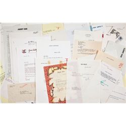 A Movie Star Group of Typed Letters, 1950s-1970s.... (Total: 1  )