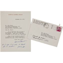 A Patty Hearst Signed Letter, 1978.... (Total: 1  )