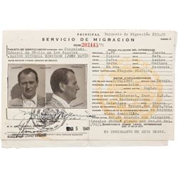 A Twice-Signed Signed Mexican Tourist ID Card, 1948.... (Total: 1  )