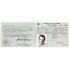 Image 1 : A Signed Colombian Tourist ID Card, 1952....