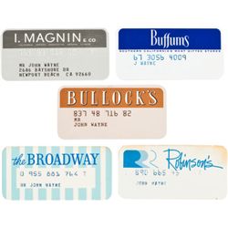 Five Credit Cards, 1960s.... (Total: 5 Items)