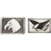 Two Sterling Silver 'Eagle' Belt Buckles, 1960s.... (Total: 2  )