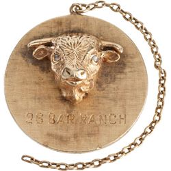 A 14K Gold '26 Bar Ranch' Medallion, 1960s.... (Total: 1  )