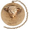 Image 1 : A 14K Gold '26 Bar Ranch' Medallion, 1960s.... (Total: 1  )