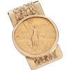 Image 1 : A 14K Gold Money Clip, 1960s.... (Total: 1  )