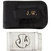 Image 1 : Two Monogrammed Money Clips, 1960s.... (Total: 2  )