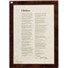 Image 1 : An "I Believe" Declaration, 1970.... (Total: 1  )