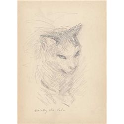John Butler Yeats RHA (1839-1922) - RASCALLY OLD CAT
