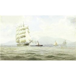 Joseph William Carey RUA (1859-1937) - BELFAST LOUGH, 1916