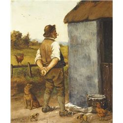 Gregor Grey (fl.1870s-1911) - READY TO PAINT THE STABLE and THE RESULT, 1912 (A PAIR)
