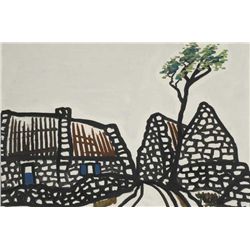 Markey Robinson (1918-1999) - STONE WALLED COTTAGES