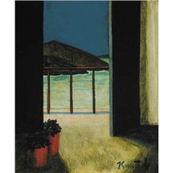 Graham Knuttel (b.1954) - VIEW FROM A BALCONY