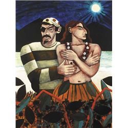 Graham Knuttel (b.1954) - PIRATE AND ISLANDER GIRL