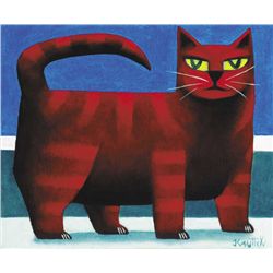 Graham Knuttel (b.1954) - RED CAT