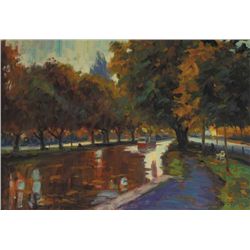 Norman Teeling (b.1944) - GRAND CANAL, DUBLIN