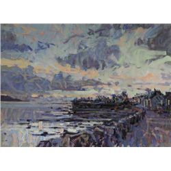 Arthur K. Maderson (b.1942) - EVENING SKY, ROUNDSTONE, CONNEMARA