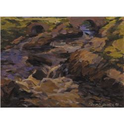 Desmond Hickey (1937-2007) - WHITE WATER, DERRY INBHIR, 1993