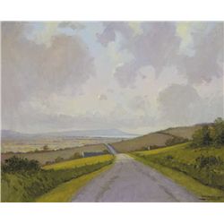 Padraig Lynch (b.1936) - LOOKING NORTH (ACROSS COUNTY LOUTH), 1992